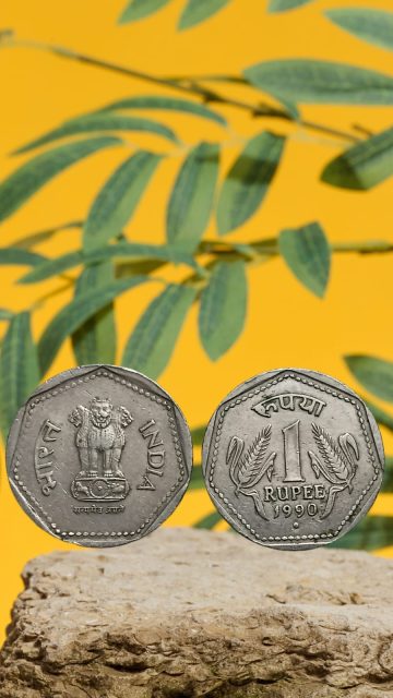 1 RUPEE-1990_USED_1 NO (NODIA MINT)