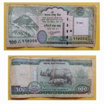 Nepal Currency 100 Rupees 2019 Used
