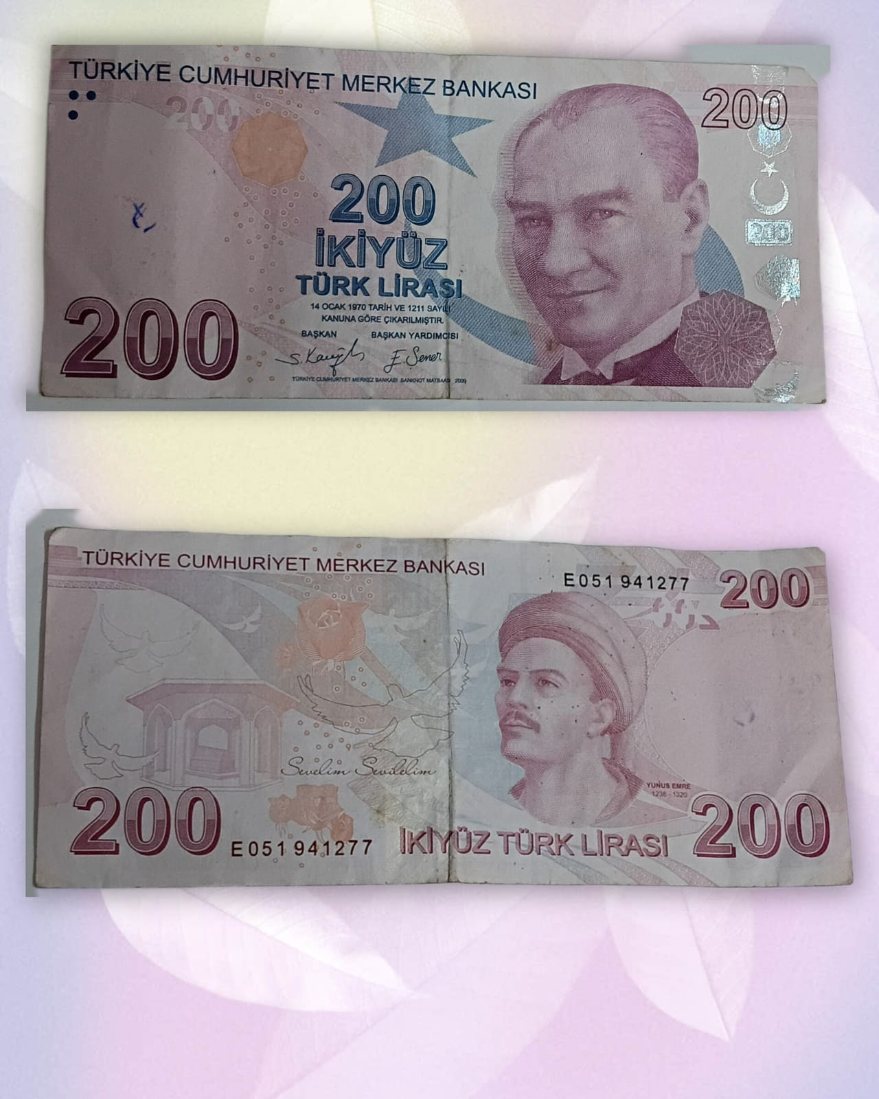 TURKEY CURRENCY 200 LIRASI 2009 USED