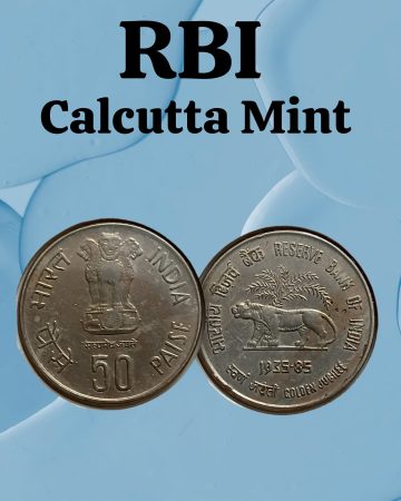 50 Paise - Golden Jubilee of Reserve Bank of India (1935-1985) KOLKATA MINT UNC COIN