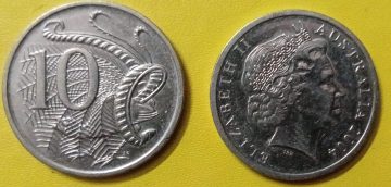 AUSTRALIA 10 CENTS 2004 USED COIN