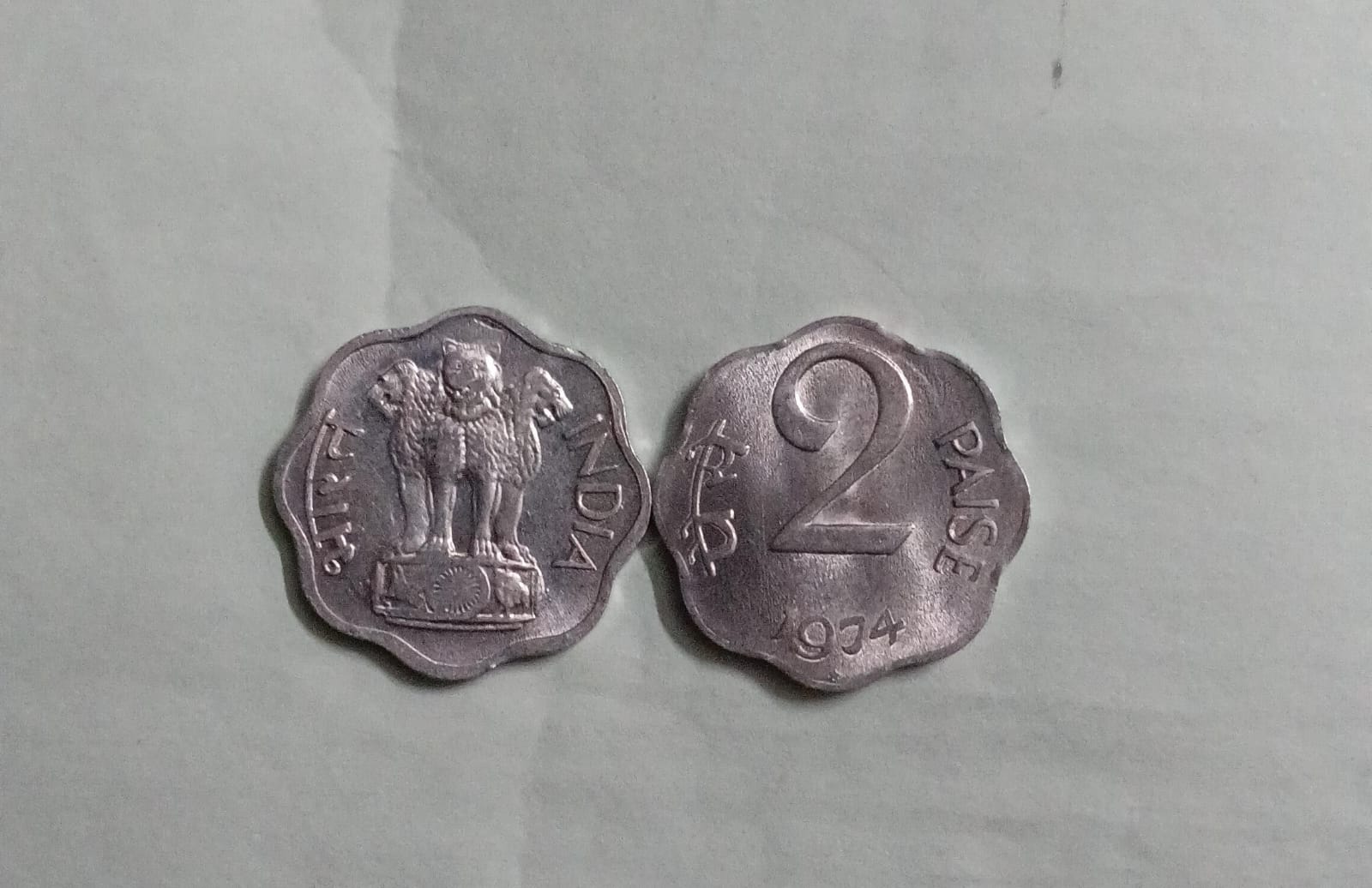 2 PAISE-1974_UNC_1 N0 (HYDERABAD MINT)