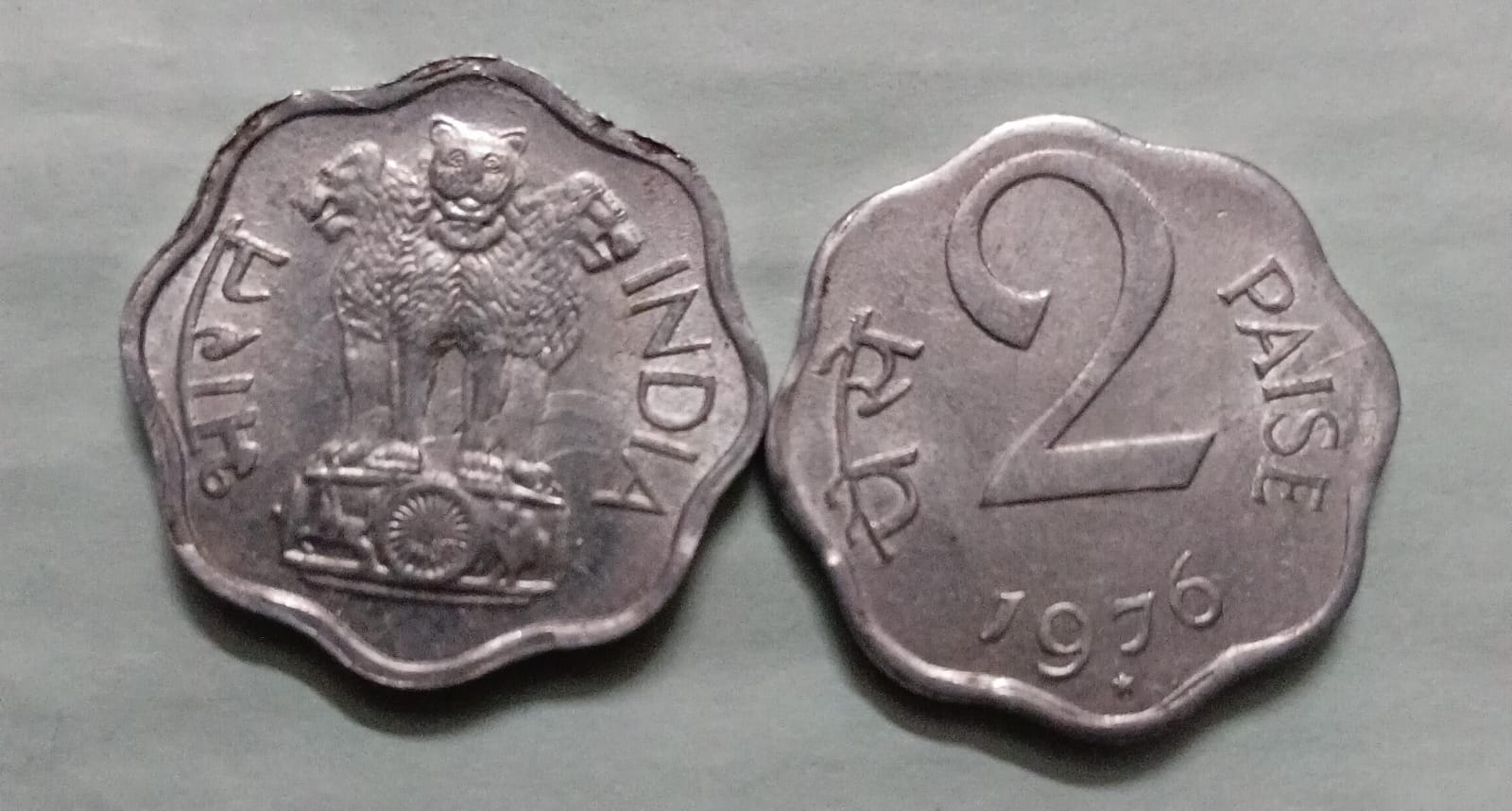 2 PAISE-1976_UNC_1 N0 (HYDERABAD MINT)