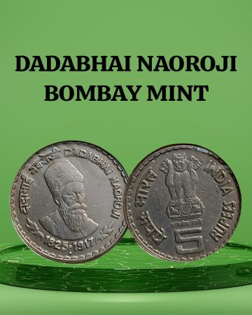 5 Rupees - Dadabhai Naoroji MUMBAI MINT UNC COIN