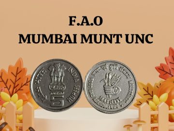 5 Rupees - Food & Agriculture Organisation ( FAO) BOMBAY MINT UNC COIN