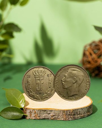 LUXEMBOURG 5 FRANCS 1987 USED