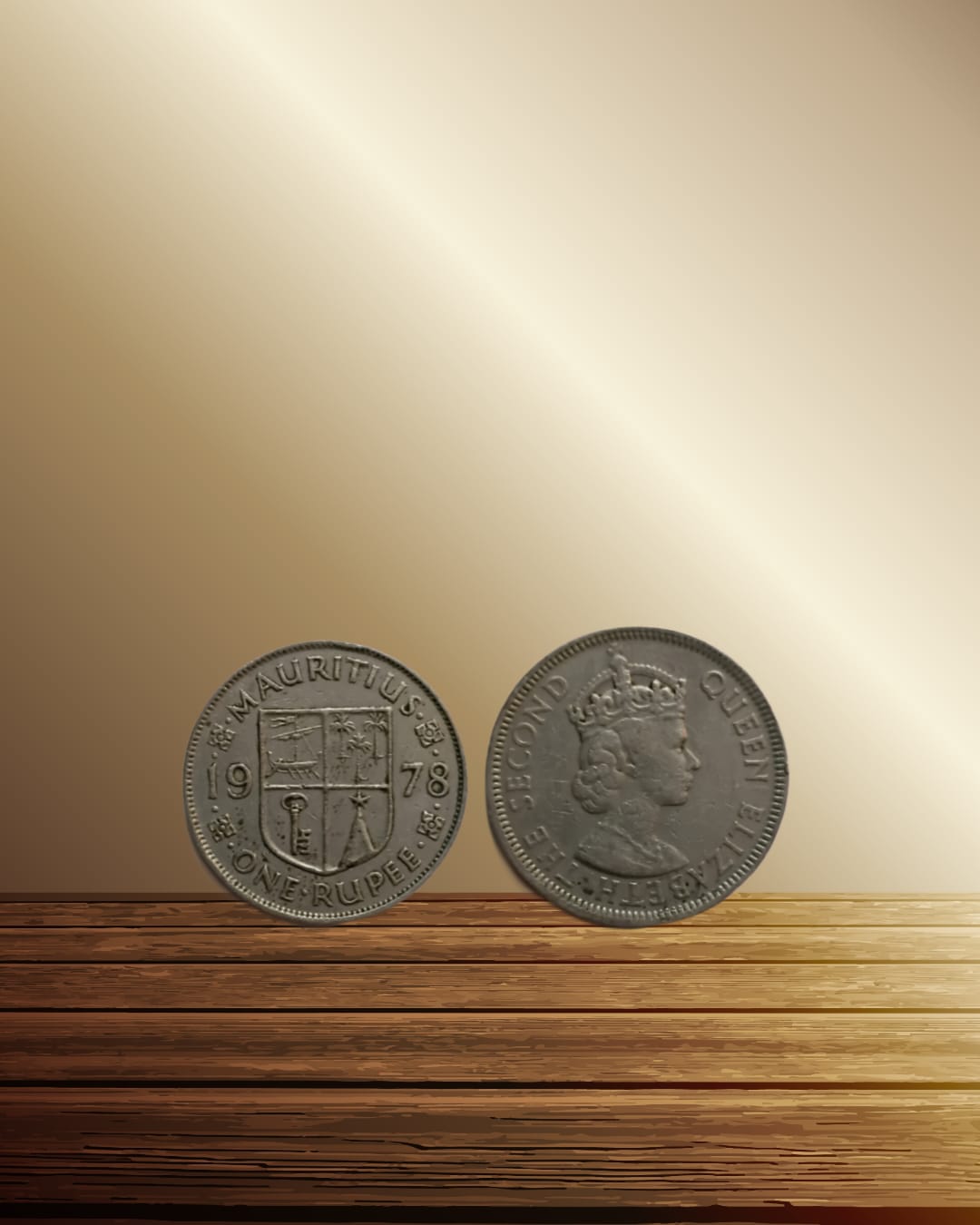 MAURITIUS 1 RUPEE 1978(used)