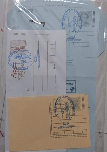 International Museum Day (Bengaluru) Special cancellation on Postal stationary Envelope & Inland letter Released on 18-05-2023