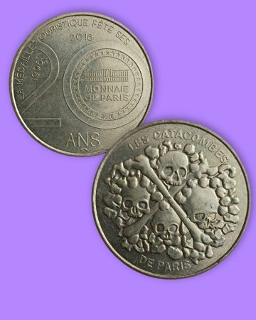 MONNAIE DE PARIS TOURIST TOKEN -LES CATACOMBES DE PARIS 2016