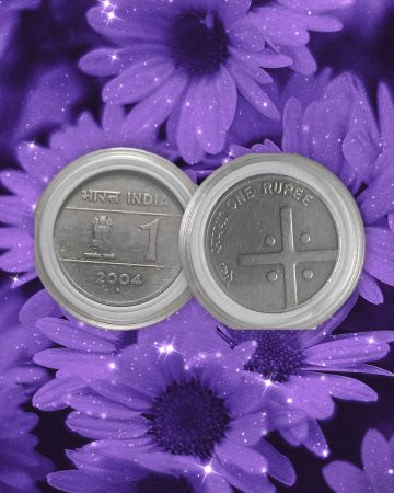1 RUPEE REPUBLIC 2004 COIN USED