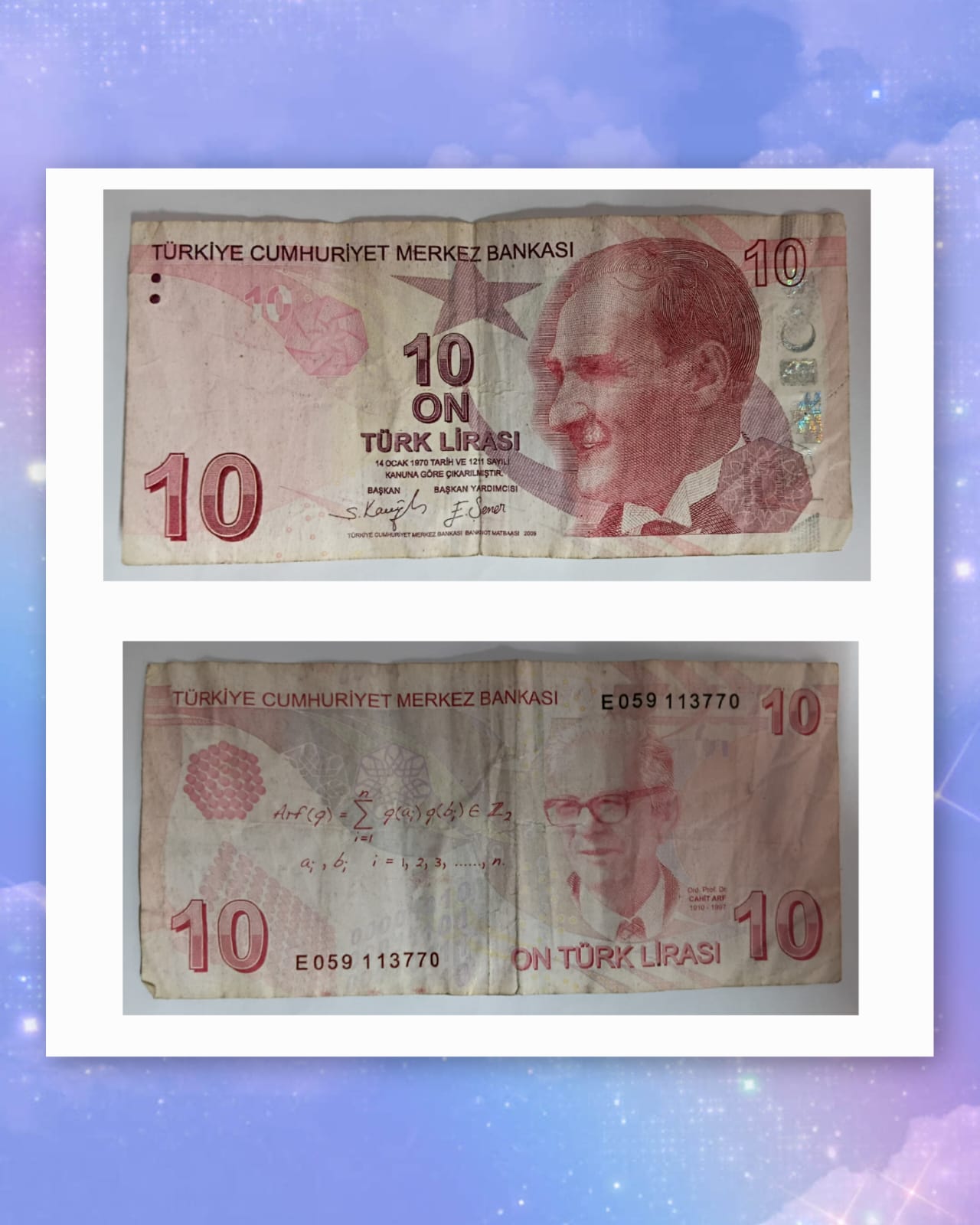 TURKEY Currency 10 LIRASI 2009 Used