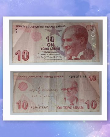 TURKEY Currency 10 LIRASI 2009 Used