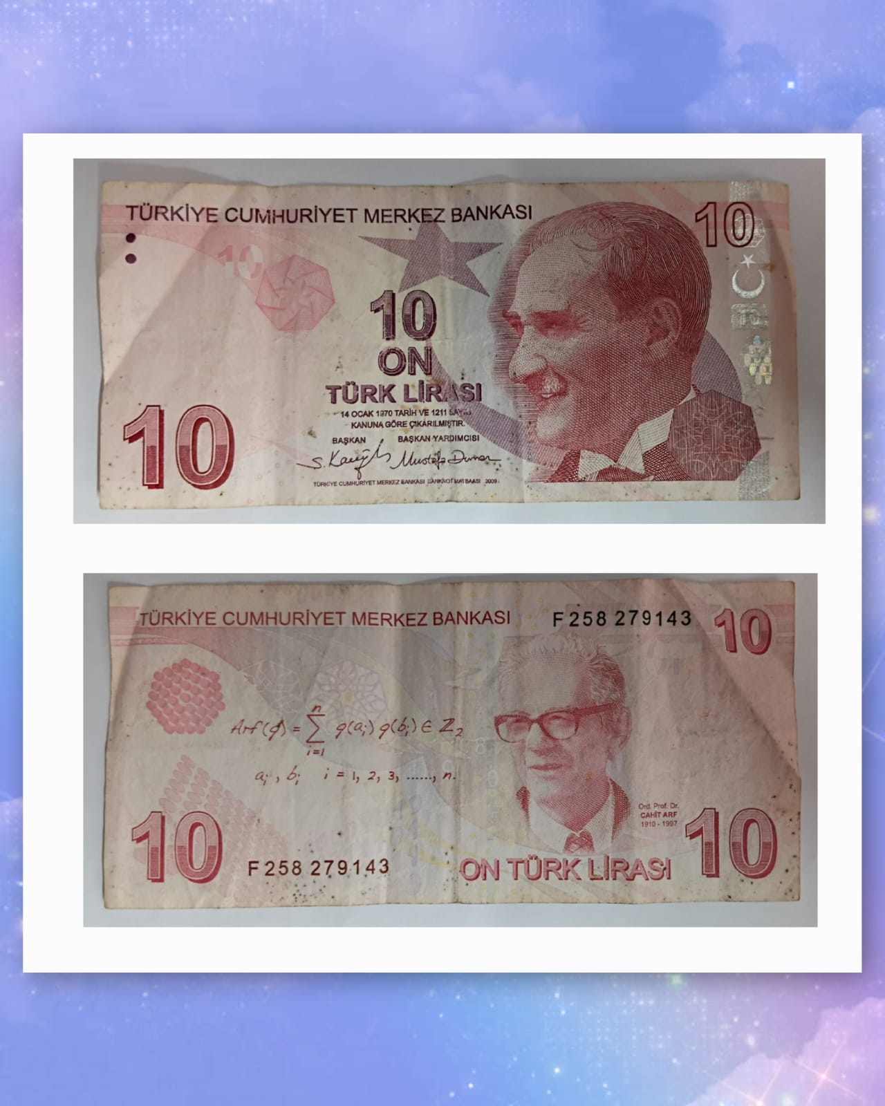 TURKEY Currency 10 LIRASI 2009 Used