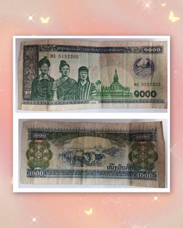 LAOS Currency 1000 KIP 2003 USED