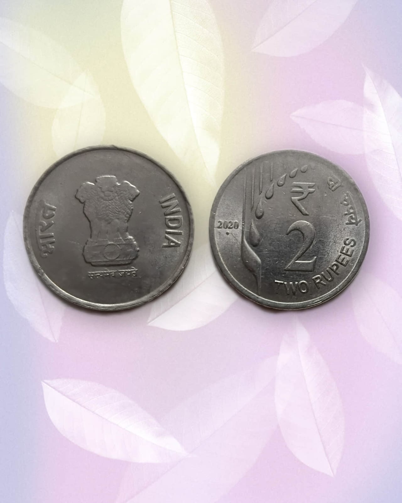 2 RUPEES RAINDROPS -2020 Used Coin