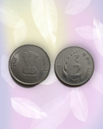 2 RUPEES RAINDROPS -2021 Used Coin