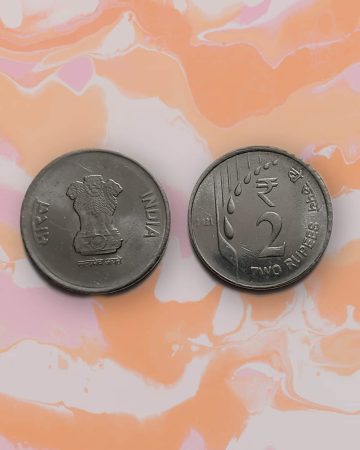 2 RUPEES RAINDROPS -2020 UNC COIN