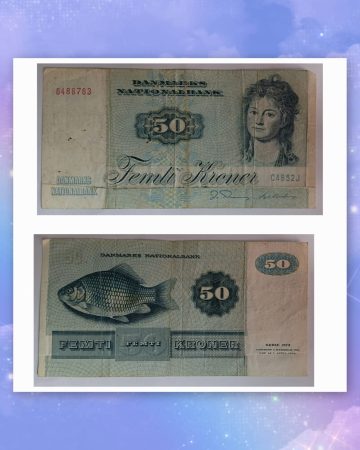 Denmark Currency 50 Kroner 1972 Used