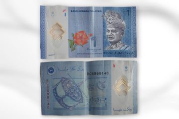 Malaysia Currency 1 Ringgit (Polymer) Used