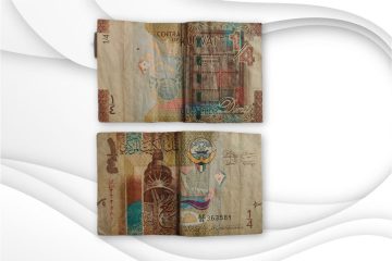 Kuwait Currency  1/4 Dinar 1968 (Used)