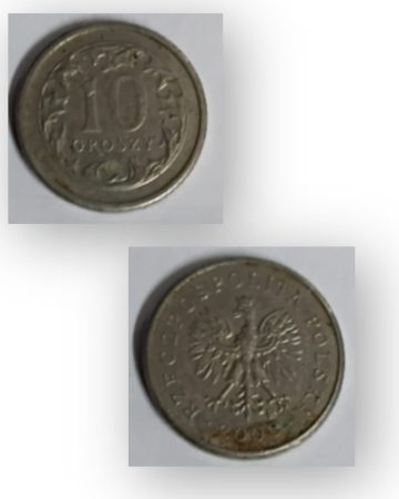 Poland  – 10 Groszy Coin – 2008 (Used)