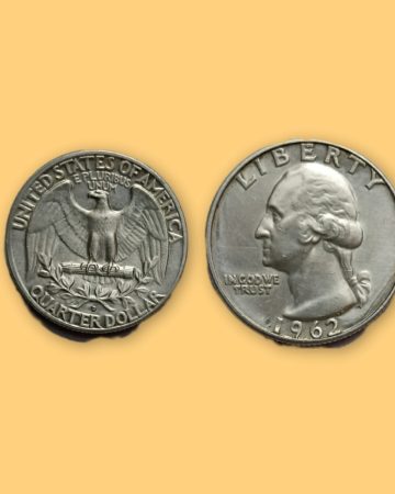 USA QUARTER DOLLAR 1962 SILVER Coin USED