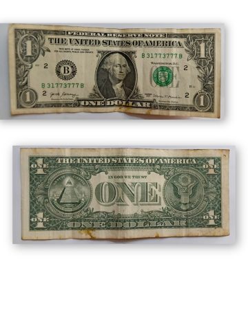 The United States of America Currency 1 Dollar 2017 Used