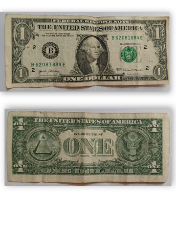 The United States of America Currency 1 Dollar 2017 Used
