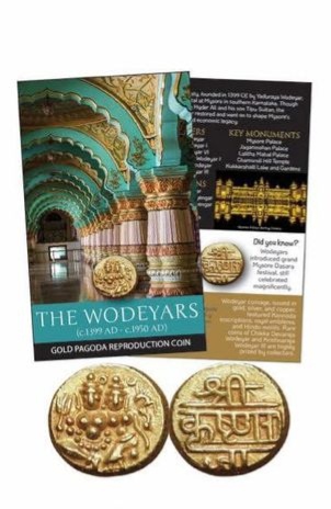 The Wodeyars Dynasty Gold Pagoda Reproduction Coin With Folder