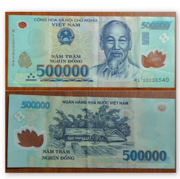 Vietnam Currency 500000 Dong Polymer Note